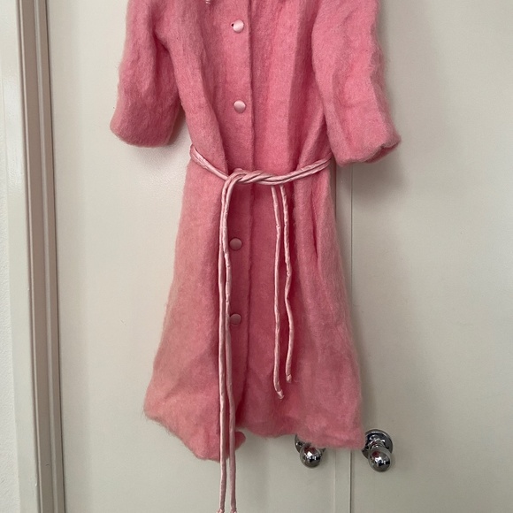 Vintage Charmode (by Sears, 1950s) pink coat women's S/M with pockets - Picture 5 of 10